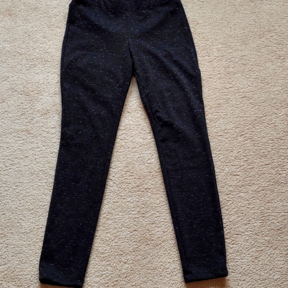 Philosophy Black with White Specks Career or Active  Wear Pants S